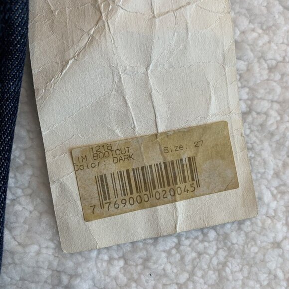 Imagine LA ISKO Y2K Bootcut Denim Jeans Unique Bird Pockets 27x34 RARE NWT - Picture 9 of 11